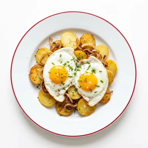Bratkartoffeln mit Spiegelei