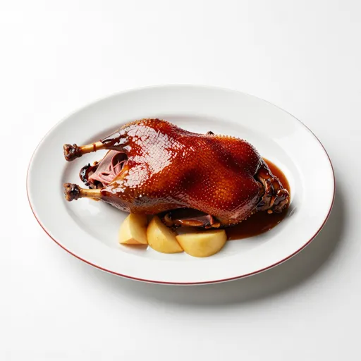 Entenbraten mit Beifußfüllung