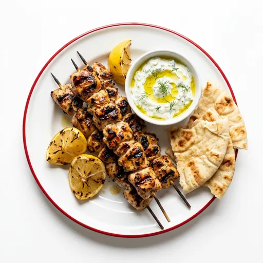 Hähnchen-Souvlaki