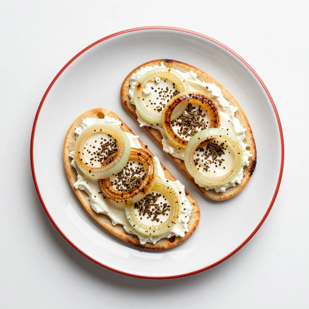 Ekşi Kremalı Soğanlı Bira Hamuru Pidesi
