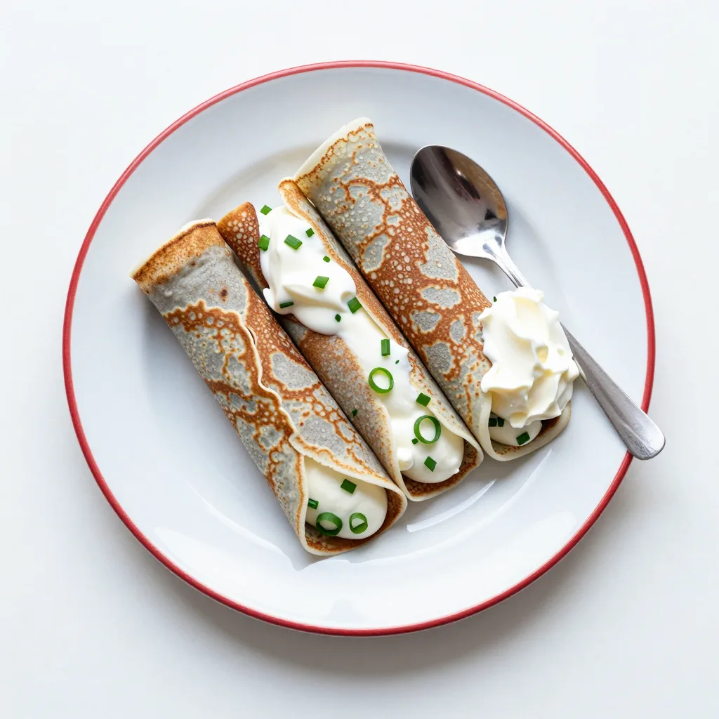 Buchweizenpfannkuchen mit Quark