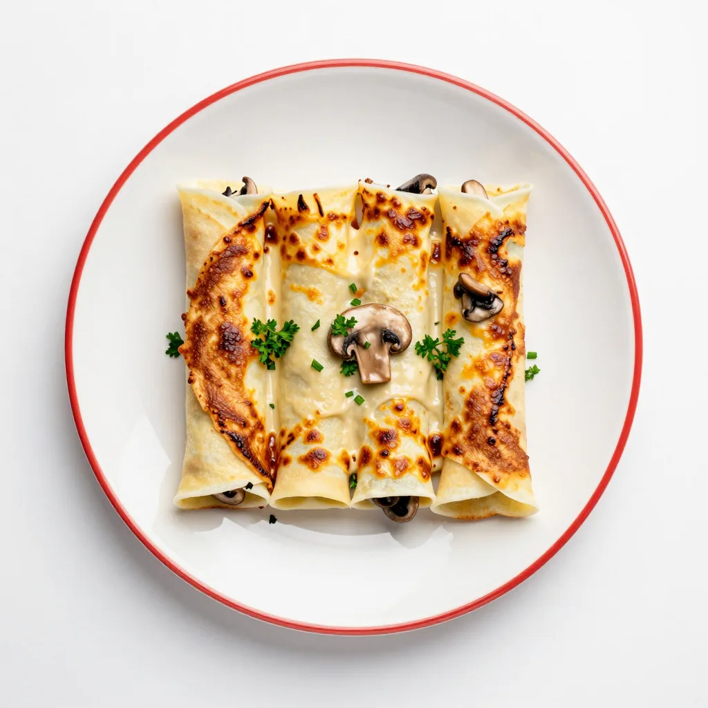 Crêpes Farcies aux Champignons