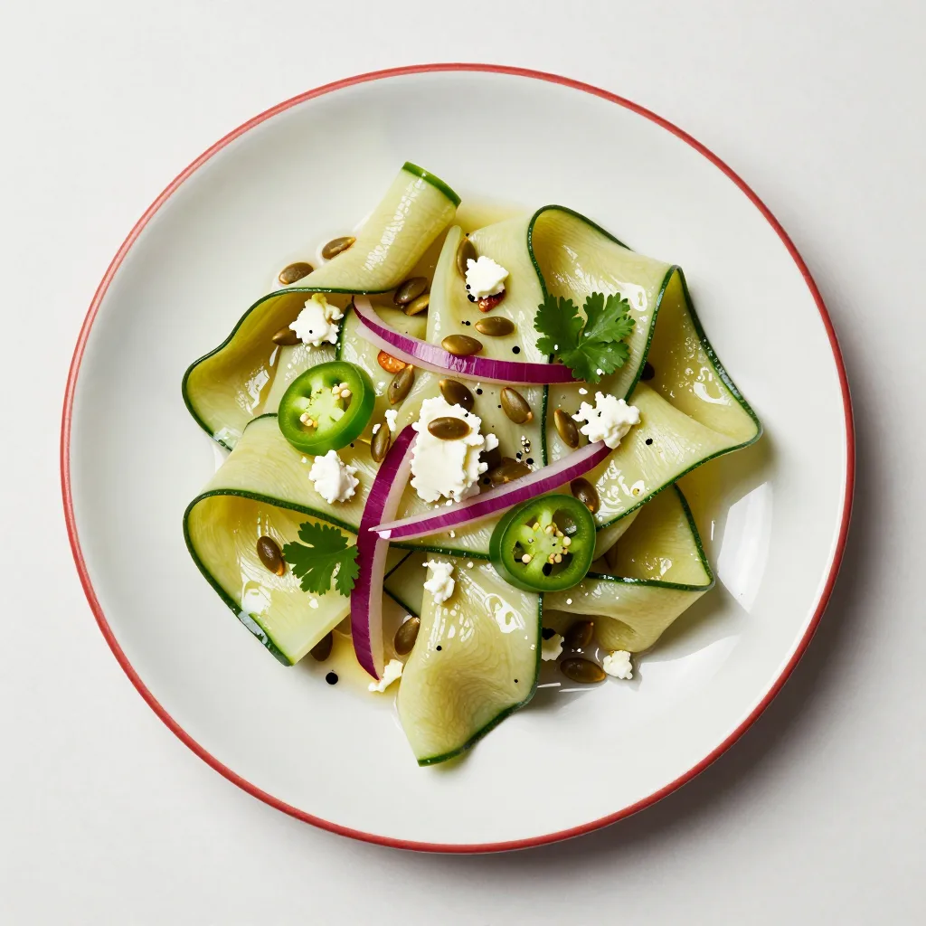 Ensalada de Calabacita Cruda