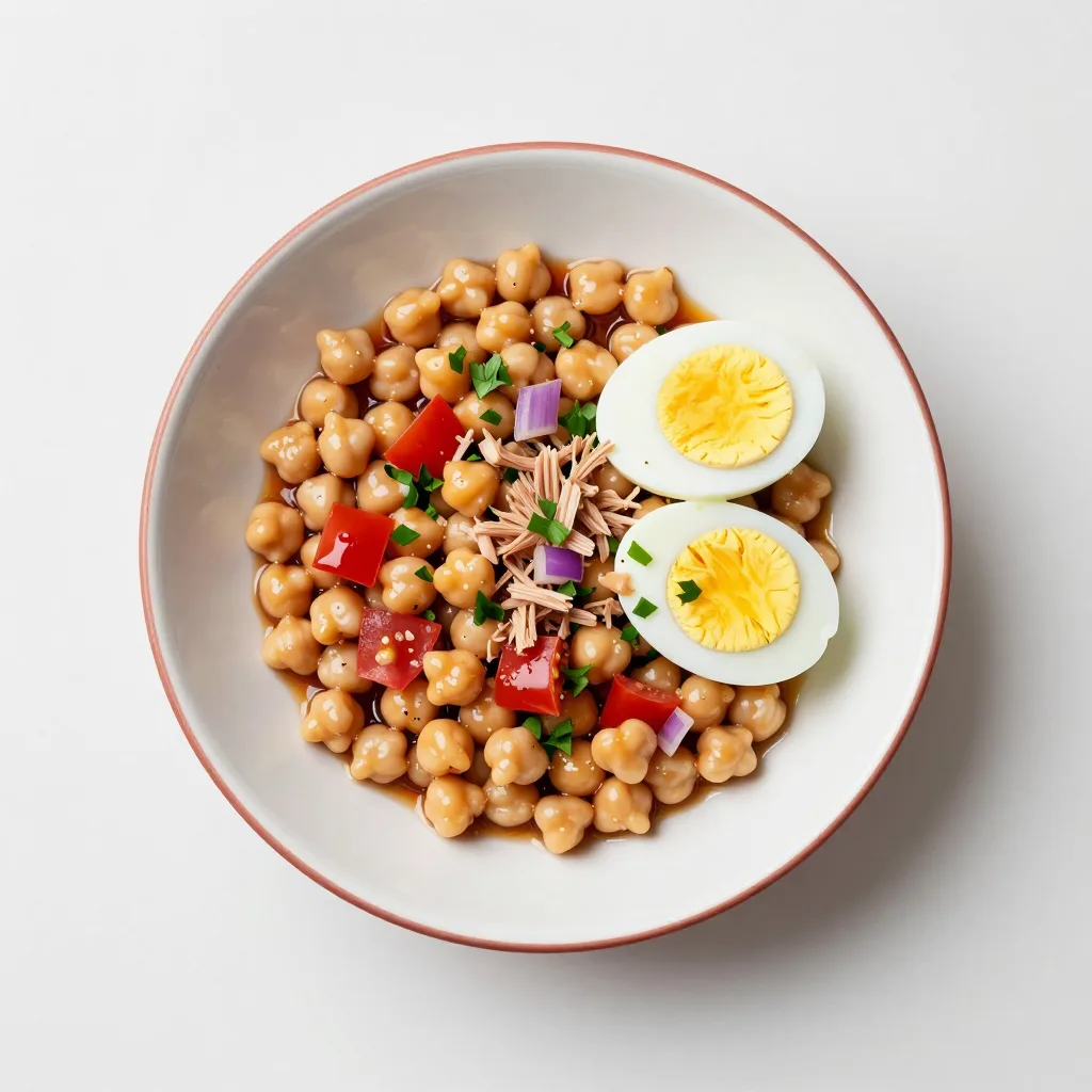 Ton Balıklı Nohut Salatası