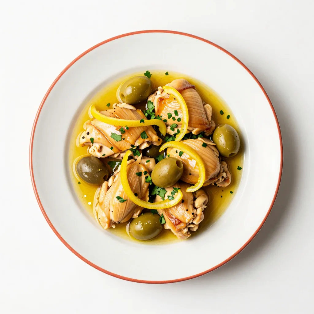 Tajine de poulet aux olives