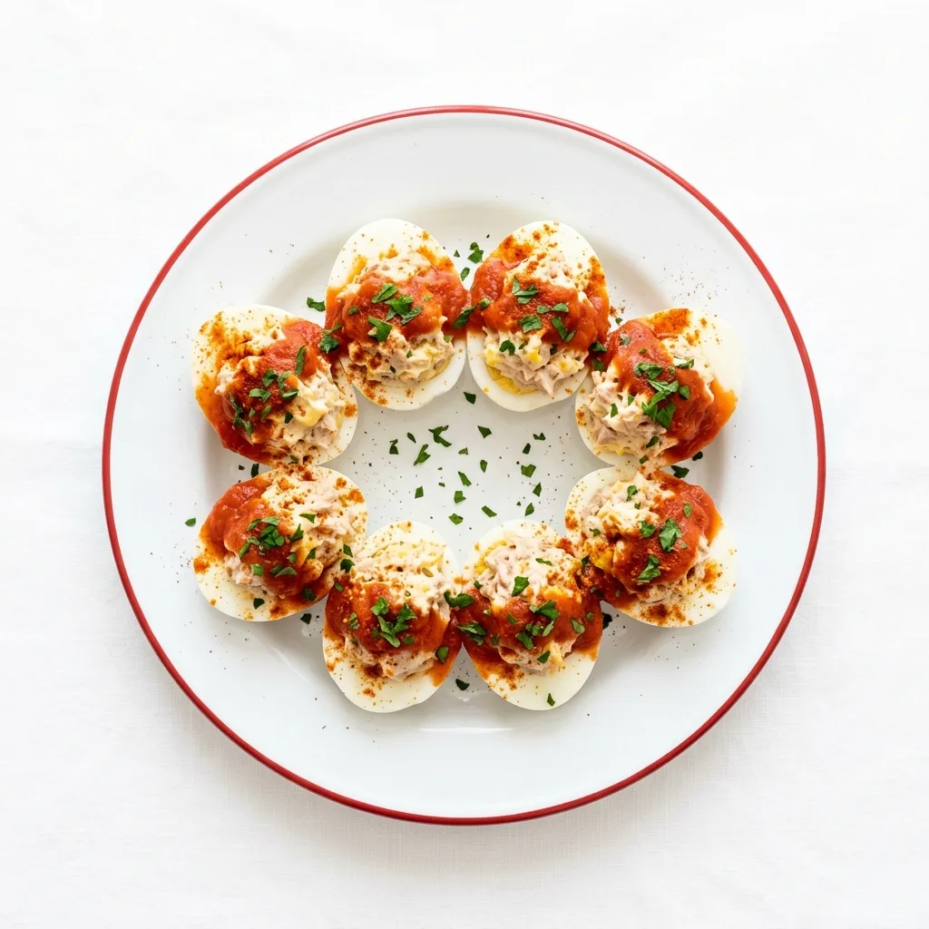 Huevos Rellenos de Atún