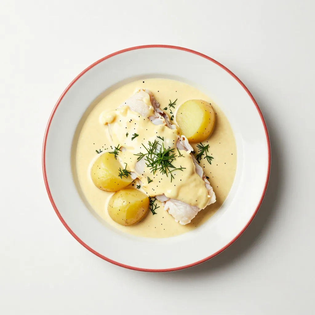 Merluzzo in salsa di senape
