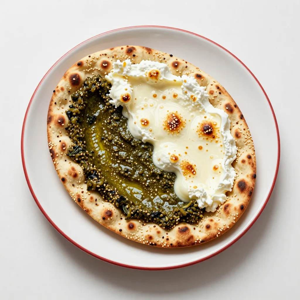 Khubz bi Zaatar wa Jibneh