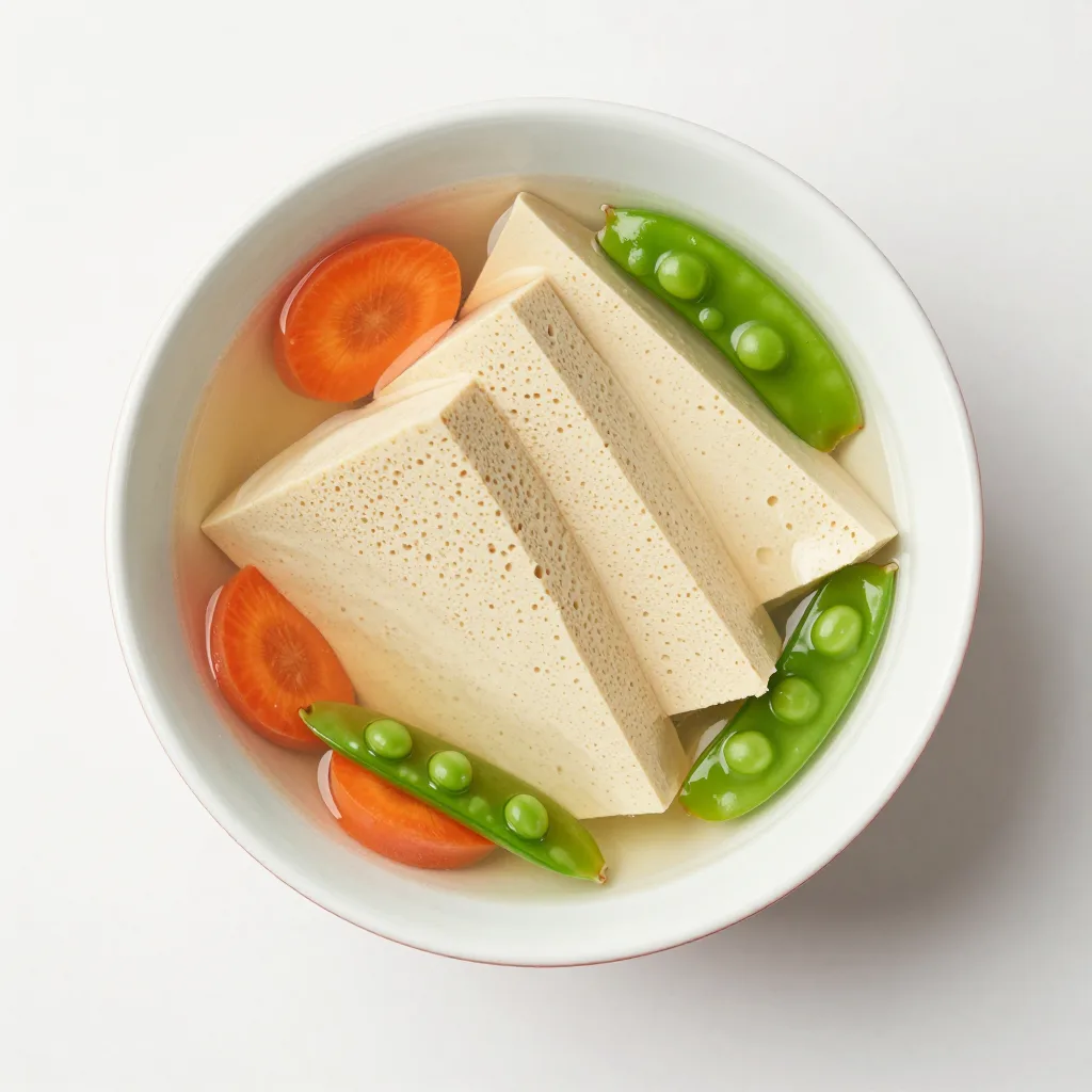 Koya Dofu Simmered in Dashi