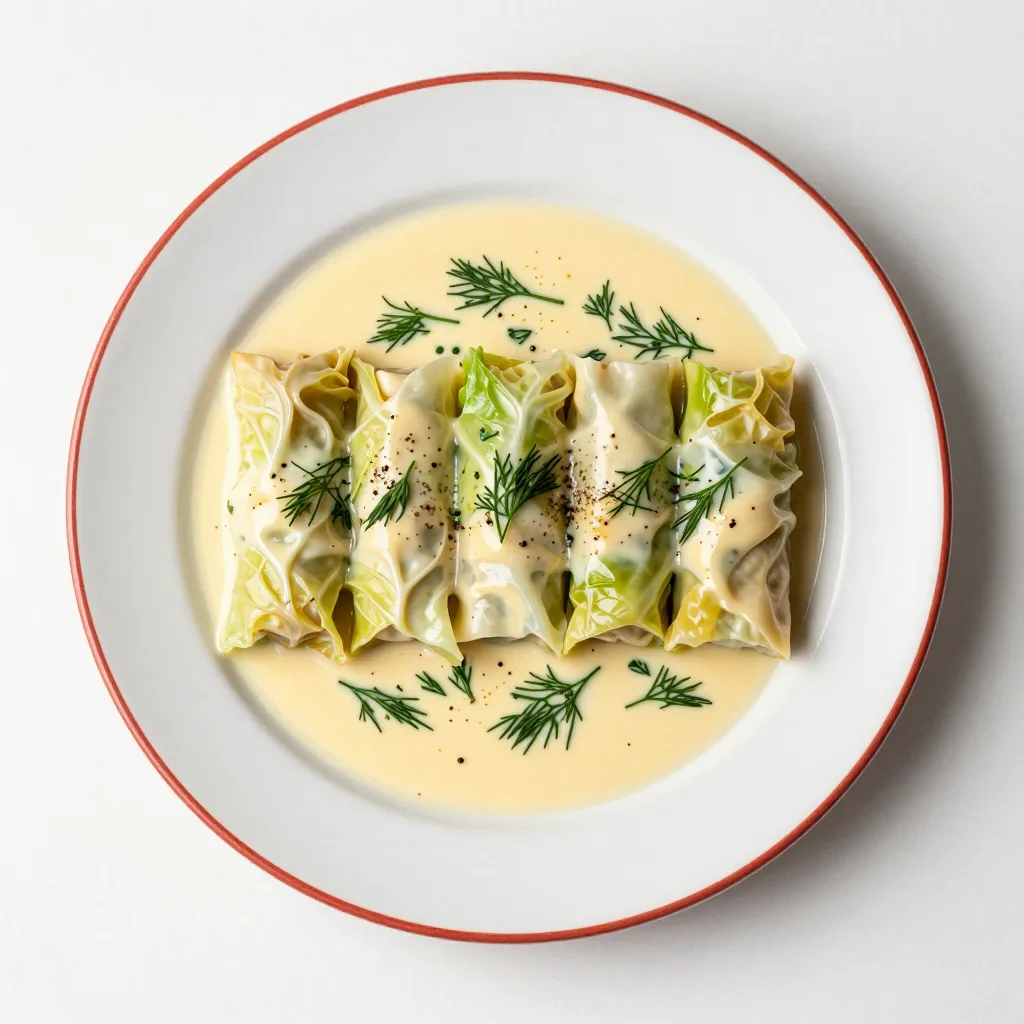 Lahanodolmades Avgolemono