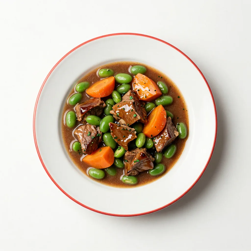 Spezzatino d'agnello con fagiolini
