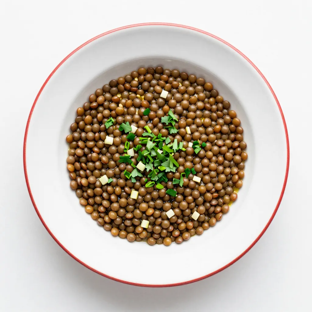 Sirkeli Zeytinyağlı Mercimek Salatası