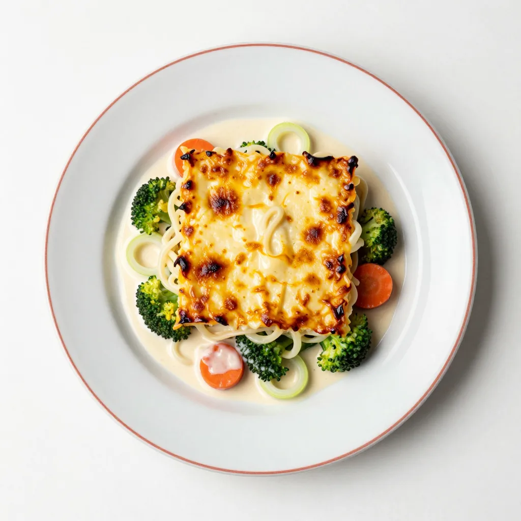 Pasticcio di pasta con verdure