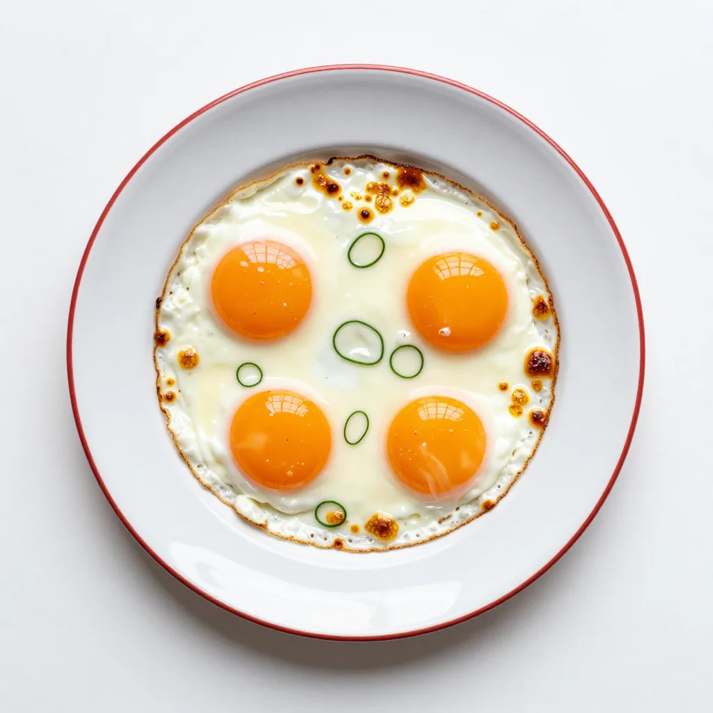 Fried Eggs with Cheese
