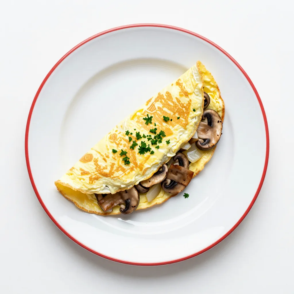 Alman Usulü Mantarlı Omlet