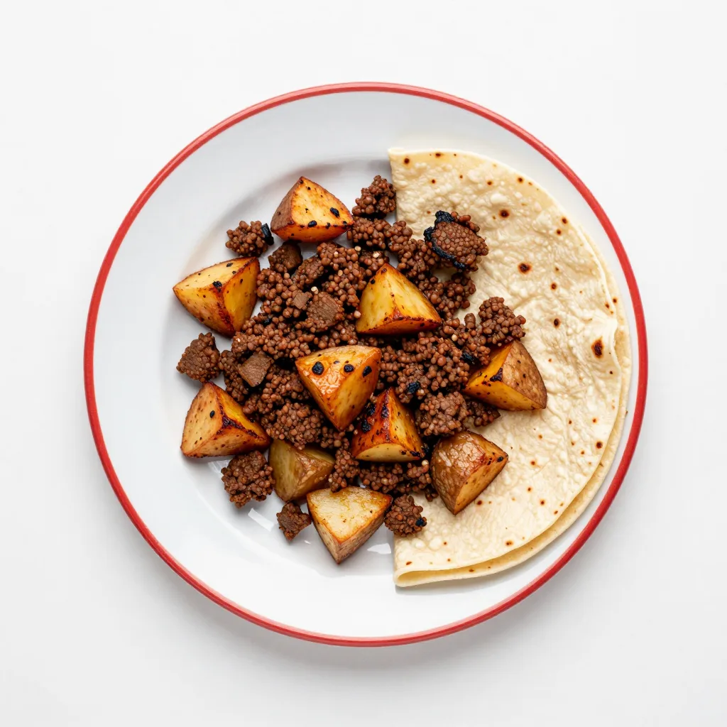 Papas con Chorizo de Soya