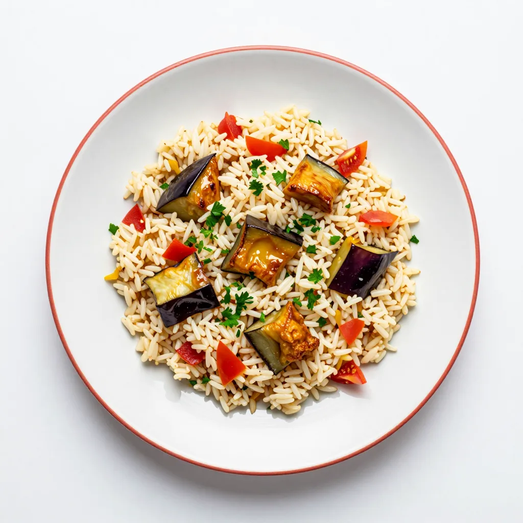 أرز بالباذنجان