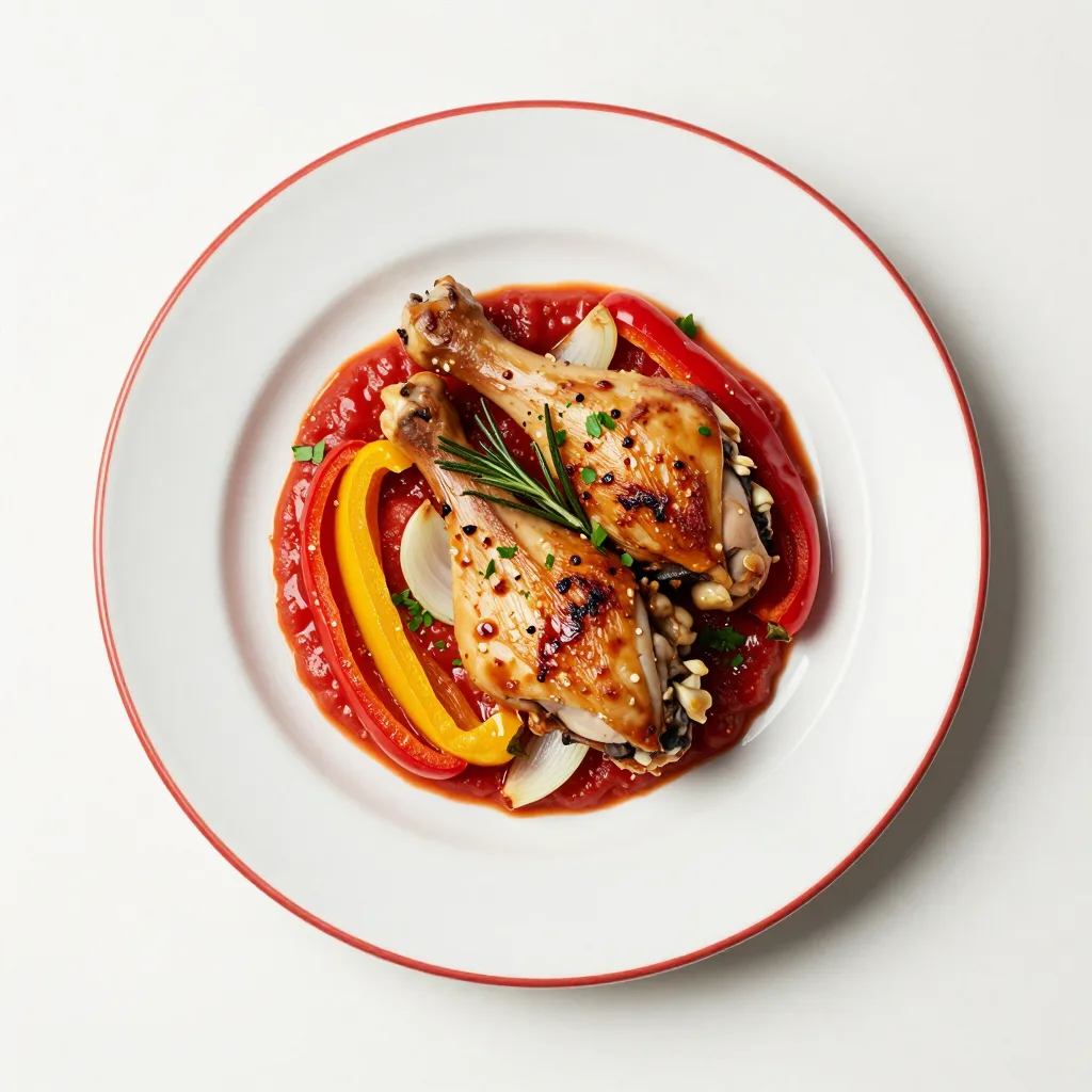 Pollo alla Romana con Peperoni