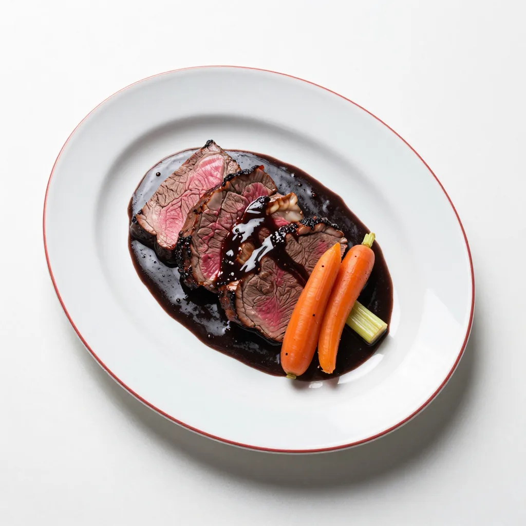 Beef Roast with Red Wine Sauce