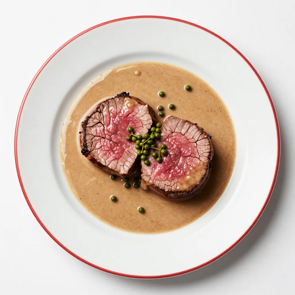 Solomillo de res con salsa de pimienta