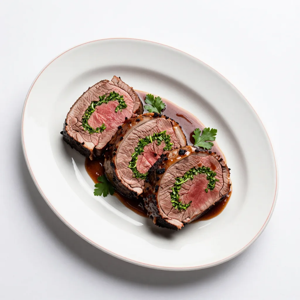Rinderrollbraten mit Kräuterfüllung