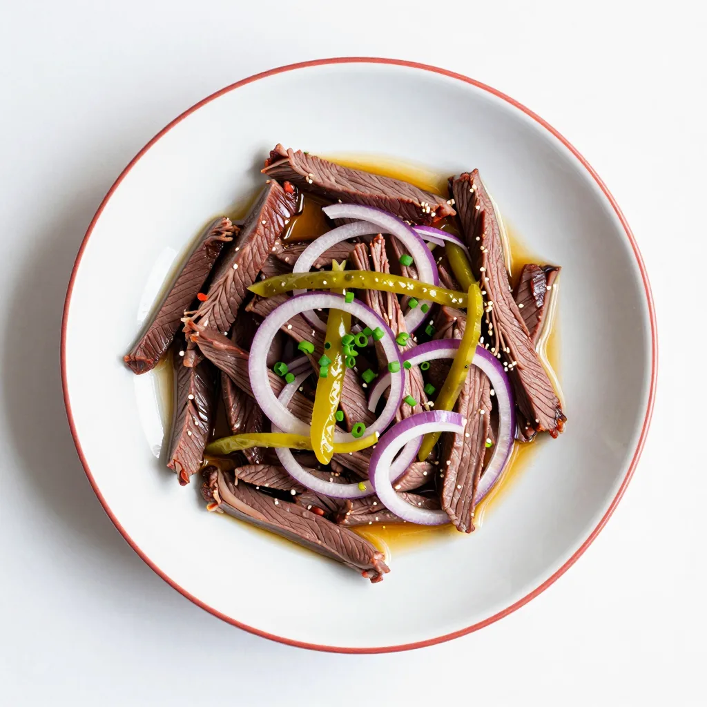 Insalata di manzo con cetriolini
