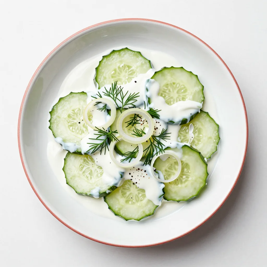 Insalata di Cetrioli alla Panna Acida