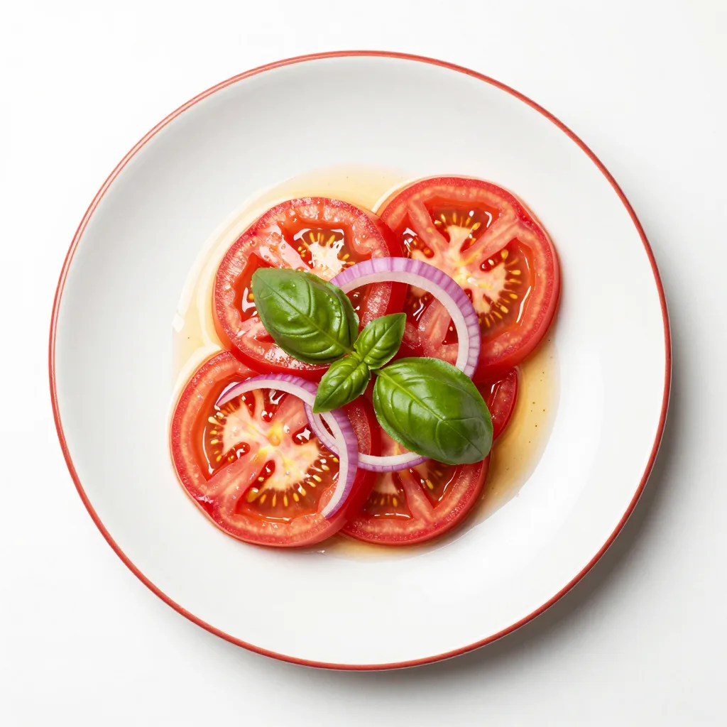 Ensalada de Tomate con Albahaca