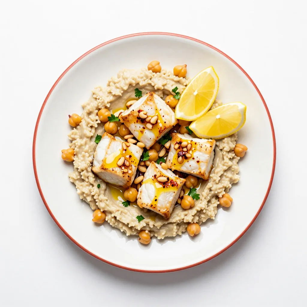 Samak Msabbah (Nohutlu Balık)