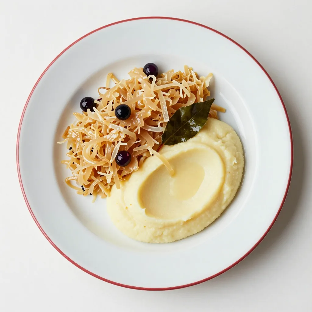 Crauti con purè di patate