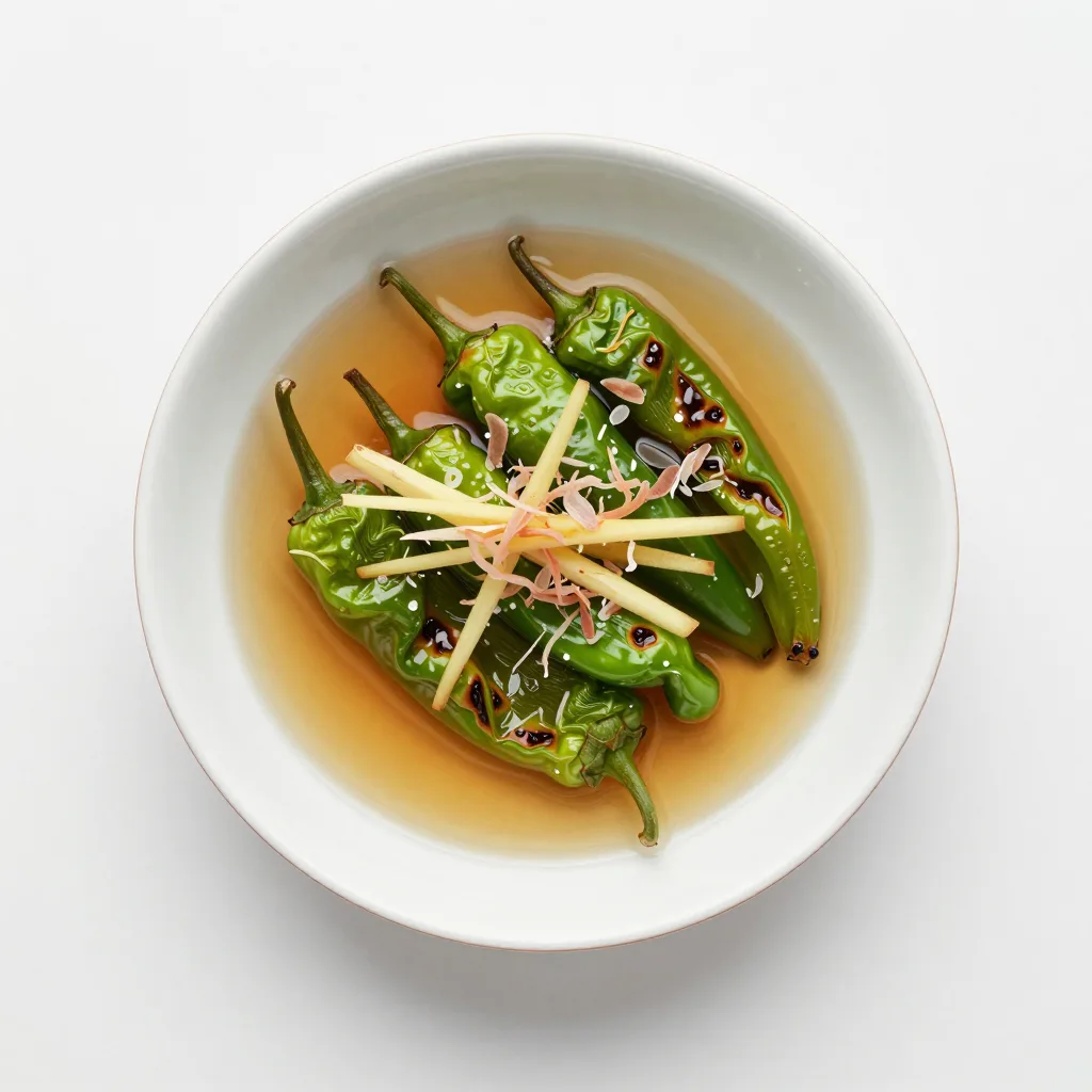 Shishito no Yaki Bitashi