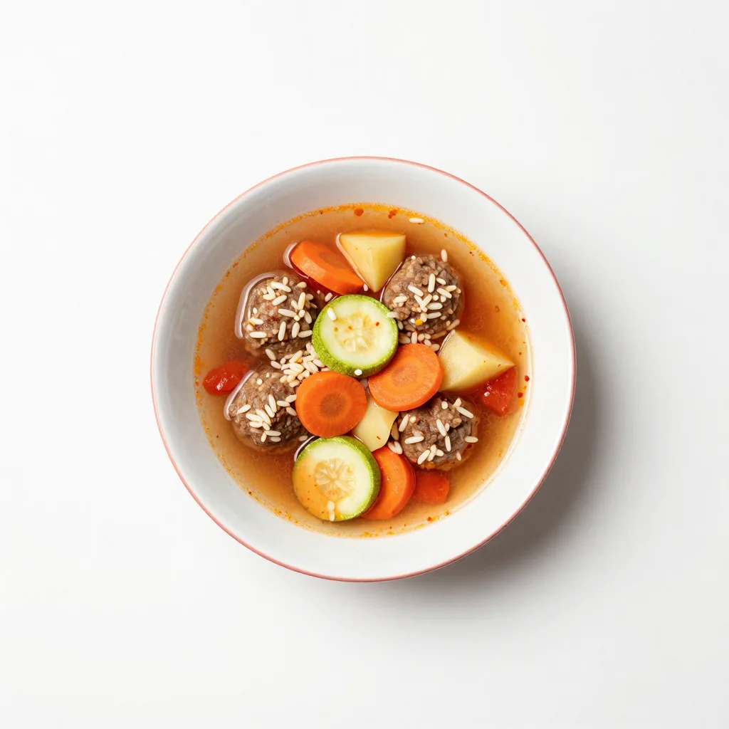 Sopa de Albóndigas