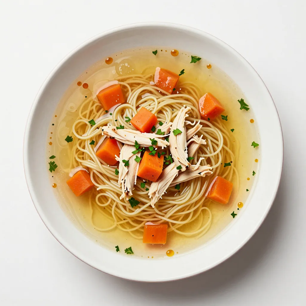 Sopa de Fideos con Pollo