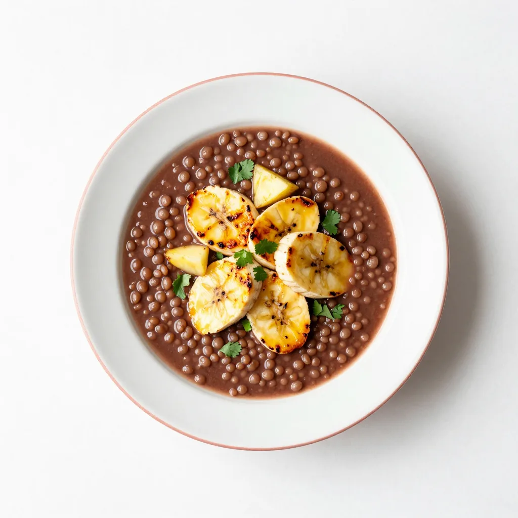 Sopa de Lentejas con Plátano