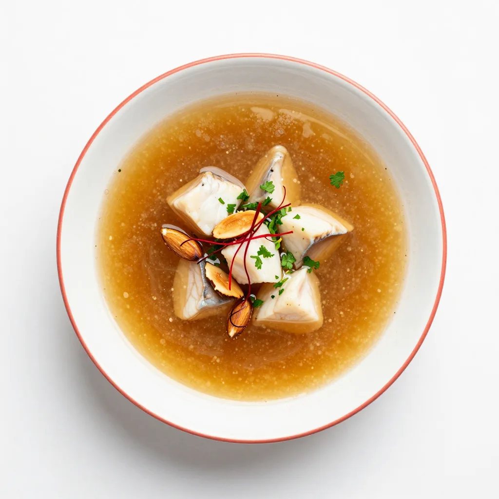 Sopa de Rape y Almendras
