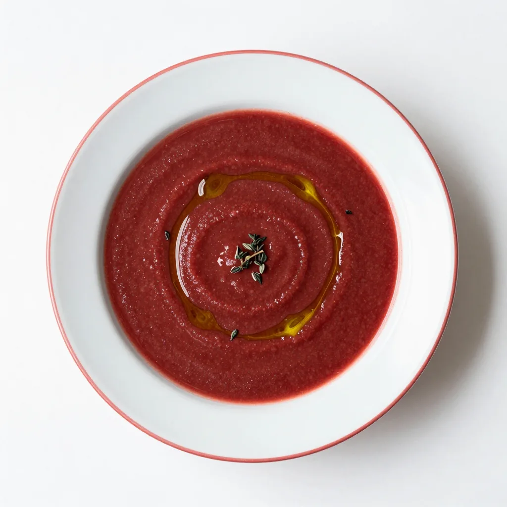 Soupe de Poivrons Rouges Rôtis