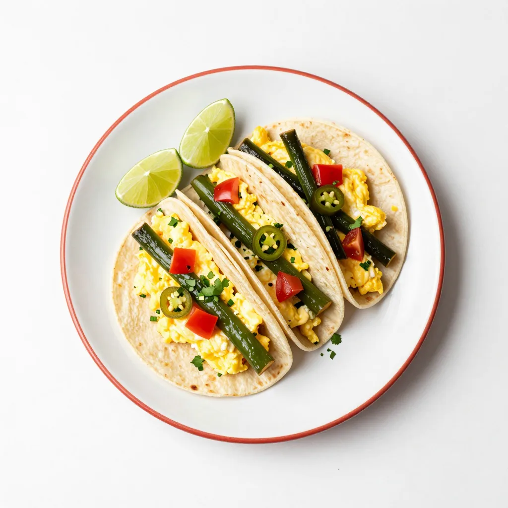 Tacos de Huevo con Nopal