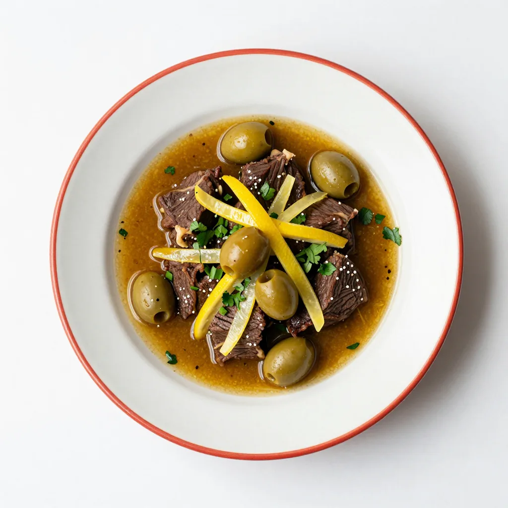 طاجين الزيتون بلحم البقر