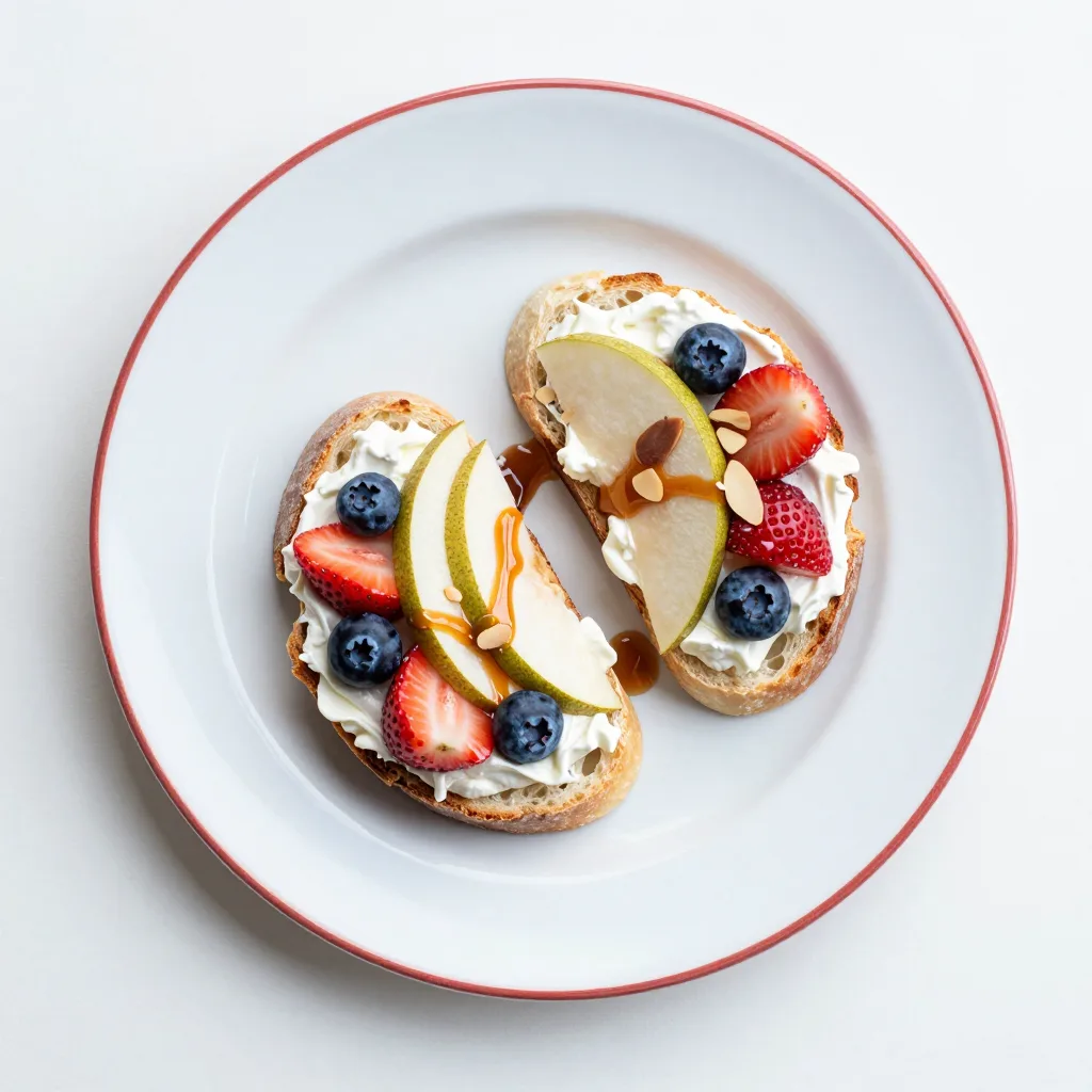 Tostada de Requesón con Frutas