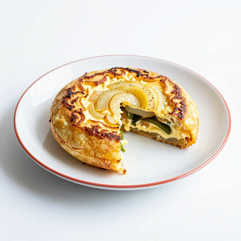 Tortilla de Patatas con Pimientos