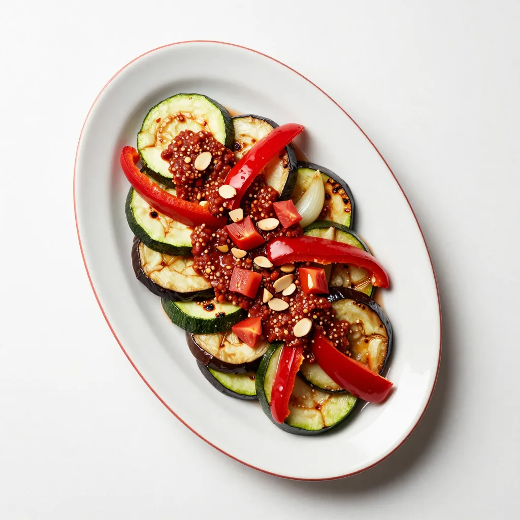 Roasted Vegetables with Romesco