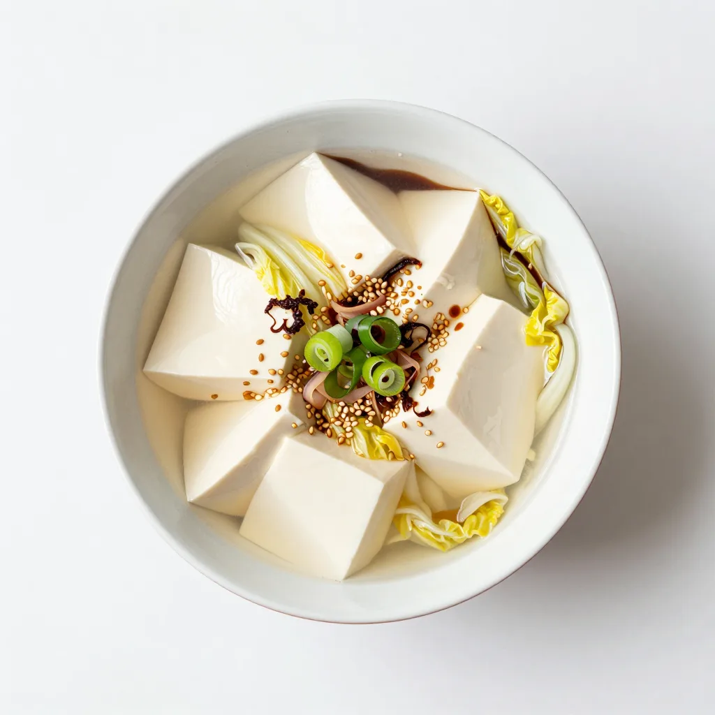 Yudofu (Tofu im Kombu-Sud)