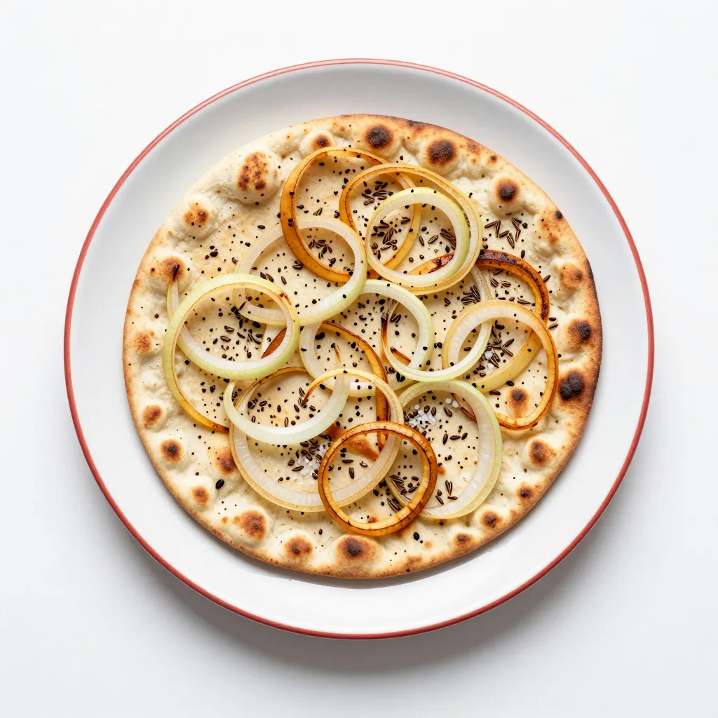 Onion Flatbread with Caraway